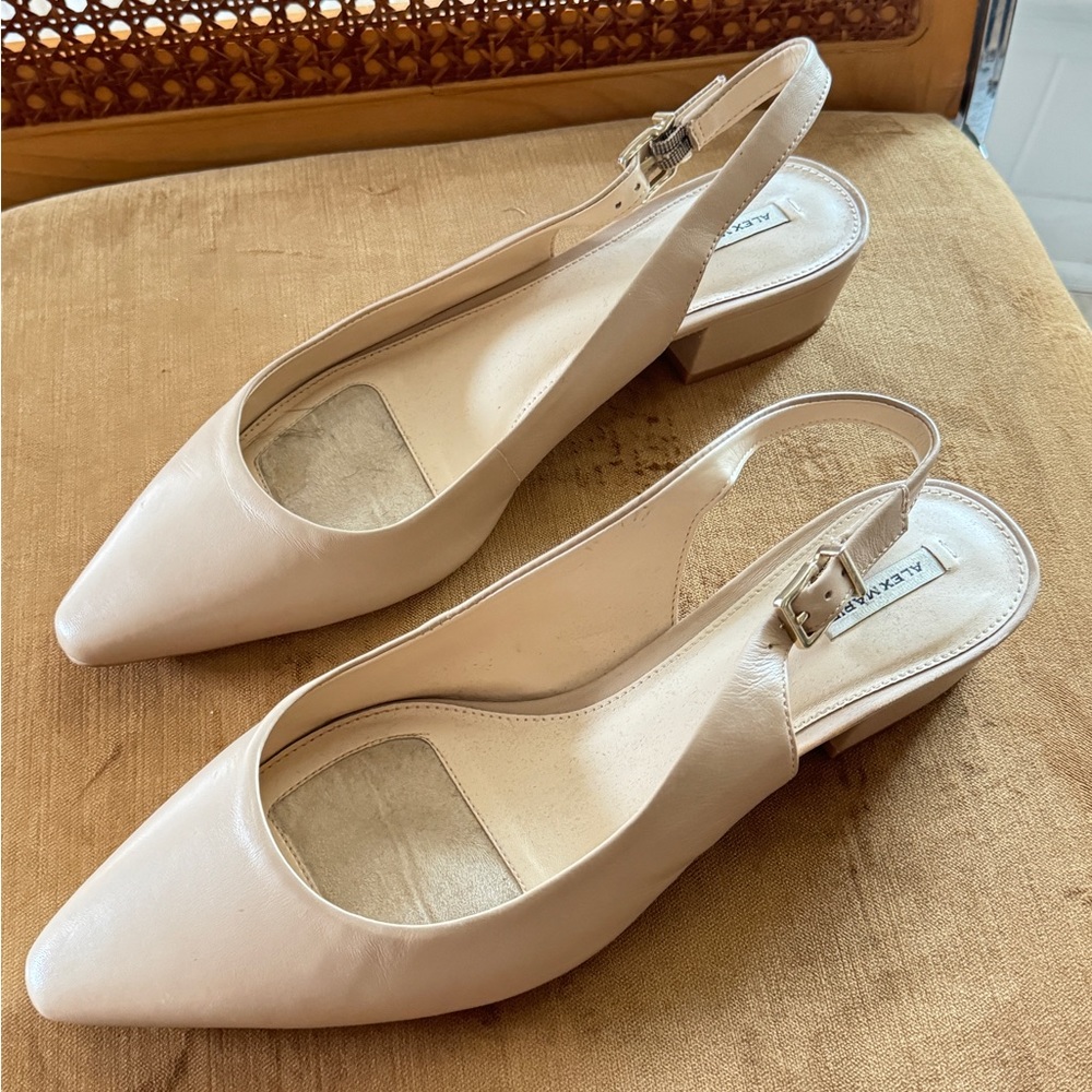 ALEX MARIE Slingback Shoes "Charlyn" in Spanish Sand Beige, Size 11